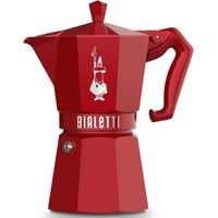 esclusiva caffettiera moka rossa a 6 trucchi - 0009056 - Bialetti