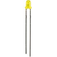 KINGBRIGHT LED, L-1154YD, Jaune, 3 mm (T-1), 588 nm, 15 mcd, 60°, Rond