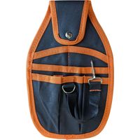 Porta Attrezzi da Cintura Professionale in Nylon, Marsupio Portautensili 6 Tasche con Clip, D-Ring e Passante per Elettricisti, Idraulici, Manutentori