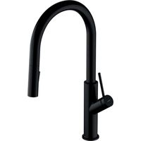 OMNIRES Bend - Miscelatore da lavello con doccetta estraibile, nero BE6455BL