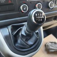 BIEMMEDUE- Schaltknauf passend für Volkswagen T6/T7 Transportfahrzeuge 16-20, silberner Staubschutz für 5-Gang-Schaltknauf (einteilig).