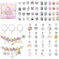 ENSEMBLE DE PERLES CHARMS POUR LA FABRICATION DE BRACELETS, BIJOUX PENDENTIFS, CADEAUX