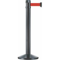 Poteau De Guidage Viso Poteau Noir, Sangle Rouge 4m - Viso