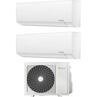 Climatiseur réversible dual split inverter 9000+12000 BTU R-32 – Wi-Fi en option – Classe A++ – Puissance sonore 62 dB – Dimensions 280x820x195 mm – Beretta Clima
