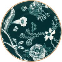 6 x assiettes plates BOTANIC - Porcelaine - 20cm- Novastyl