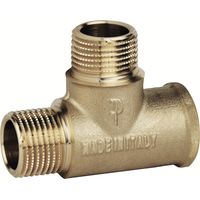 T-Stück mit Innengewinde- und Außengewinde FP Pattaroni F143 1/2"Mx1/2"Mx1/2"F