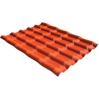 Plaque pvc imitation tuile mini 110 x 90 cm - Coloris - Terre cuite, Largeur - 90 cm, Longueur - 110 cm
