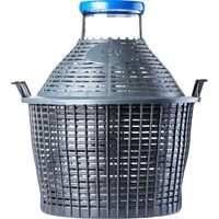 Damigiana di vetro KADAX da 20 litri, grande Dame-Jeanne con coperchio in plastica, ideale per lo stoccaggio, la conservazione e la fermentazione del vino