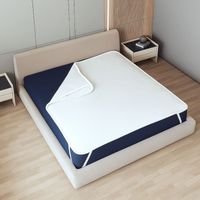 The White Stone Protège-Matelas Imperméable 80x190 cm avec Élastiques - Protection de Matelas Respirante et Antibactérienne - Tissu Stress Free, Silencieux, Hypoallergénique