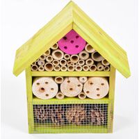 Insektenhotel Holz,Bambus und Zapfen Grüner Jan - grün