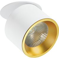 Spot LED encastré orientable 20W 1500lm blanc or Polux