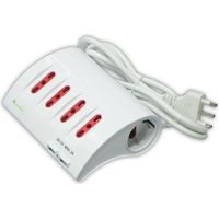 Arteleta multipresa da tavolo con morsetto 2 prese uni+2usb rl.2654
