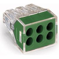 WAGO Verbindungsdosenklemme 773-116, 6 Leiter, transparent, 50 Stück