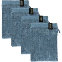 SCHÖNER WOHNEN Waschhandschuh SENSE - 4er Set 16x21 cm, Grün