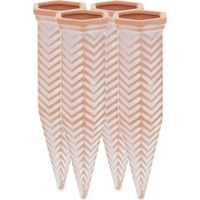 Arrosage en Terre Cuite, lot 4, pour Bouteilles Pet de 1,5 L, pour intérieur et extérieur, Marron