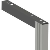 Volpato Wandanbindung oben 220mm passend zum Regalsystem Stili, Aluminium schwarz eloxiert