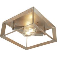Searchlight Heaton - Plafonnier à 2 Lumières Argenté, Or, E27