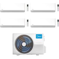 Midea Climatizzatore Quadri Split serie Breezeless E 12+12+12+12 con M5OE-42HFN8-Q Inverter R 32 Wi-Fi Classe A++