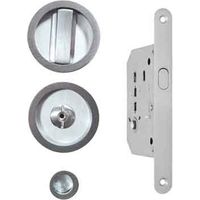 KIT PER PORTE SCORREVOLI CON NOTTOLINO FIMET E50 - Cromo satinato