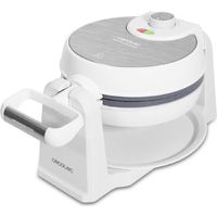 Cecotec – Gaufrier électrique 1000W – Système giratoire Sphere 360º – Revêtement antiadhérent RockStone – Gaufres parfaites en un temps record