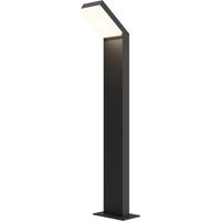 Lampione Per Esterno Moderno Alluminio Nero Luce Led 12W Ip54