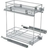 botellero+cesta partner m600 cromo c/gui guia muss hettich e.parcial, fij.lateral.