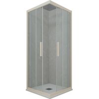 Cabine parois douche coulissante 110x110 Champagne Kolors