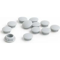 Schraubenabdeckung hellgrau Ø6mm – 10er-Pack