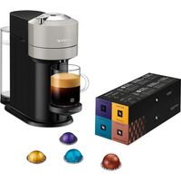 Nespresso Krups Machine à Café Vertuo Next Gris Claire+52 capsules offertes, Capsules café Vertuo seulement, Technologie Centrifusion, 5 Tailles de Tasses, Design Moderne, Arrêt Automatique, YY5902FD