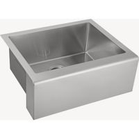 Kroos – Évier de cuisine 600 mm 1 bac – Acier inoxydable soudé à la main – Drainage optimisé pour cuisine et buanderie