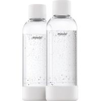 Bouteilles Mysoda 1l Blanches (x2) Réutilisables, Compatibles Machines à Soda Mysoda, Sans Bpa - Mysoda