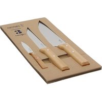 Set Opinel Parallèle 3 Coltelli in Acciaio e Legno