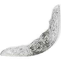 Goujon d'angle argent pour selle western avec grandes vis