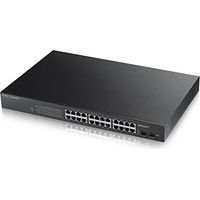 ZyXEL Switch 24x GE GS1900-24HP V2 rackmount 170Watt Managed (GS190024HPV2-EU0101F)