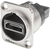 Hicon HI-HDHD-FFDN Connettore HDMI Presa a pannello contatti dritti Numero Poli (num): 19 Argento 1 pz.