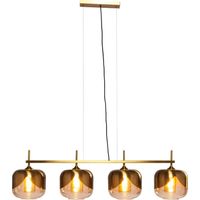 Kare Design Lampadario Gold Goblet Quattro, Oro, Ø25Cm, Lampadine Non Incluse