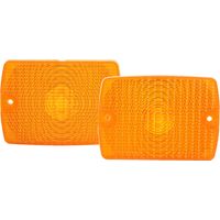 KIMISS Lentille de Clignotant Avant pour Wrangler YJ Lentille de Clignotant Avant 56001378 Forte Transmission de la Lumière (Jaune).