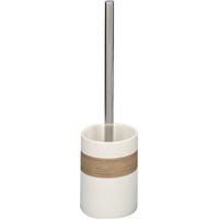ZELLER Toilettenbürste 18261 WC-Bürste, Keramik / ø 9.5 x 35, beige / braun