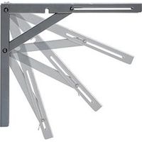 WSPORNIK PÓŁKI STALOWY SKŁADANY 400MM BIAŁY - KS 400 BIAŁY