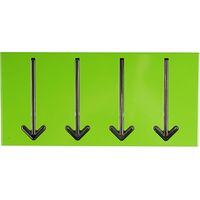 Design guardaroba da parete vestiti portachiavi ganci pieghevoli argento -verde B990817L -052