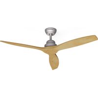 Klarstein Ventilador de techo Smart Santa Elena 52" 10260m³/h palas de madera auténtica 6 niveles mando a distancia control App