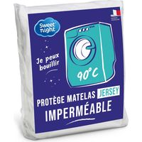 Sweet Night – Protège matelas 180x200 cm – Alèse imperméable micro respirante – Lavable à 90°C – Souple et silencieux