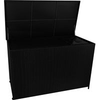 Rattan Cushion Storage Box 996L - Black