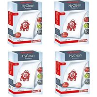 Set de 4 cajas de bolsas FJM Hyclean 3D Efficiency para aspiradora Miele Compact S700 S4000 y S6000