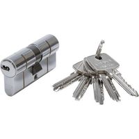 Cylindre De Serrure ABUS D6 30x40mm – Nickelé – Avec Carte De Code Et 5 Clés – Anti-perçage