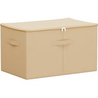 vidaXL Boîte de rangement Tissu intissé 55 x 35 x 32 cm 61,6 L Crème