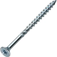 Vis charpente TEKOR Tête fraisée Cranté TORX T25 5X100 Filetée sur 50 Pointe antifendage type 17 Acier zingué