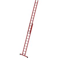 Munk Sprossen-Schiebeleiter 2-teilig GFK mit nivello®-Traverse 2x12 Sprossen