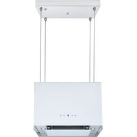 Hotte d'aspiration Hotte îlot 50 cm suspendue Hotte design blanche Touch Respekta
