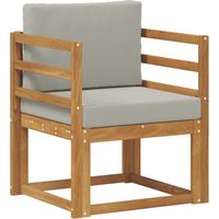 Maison Exclusive - Outdoor-Sofa Massives Akazienholz und Polyeste